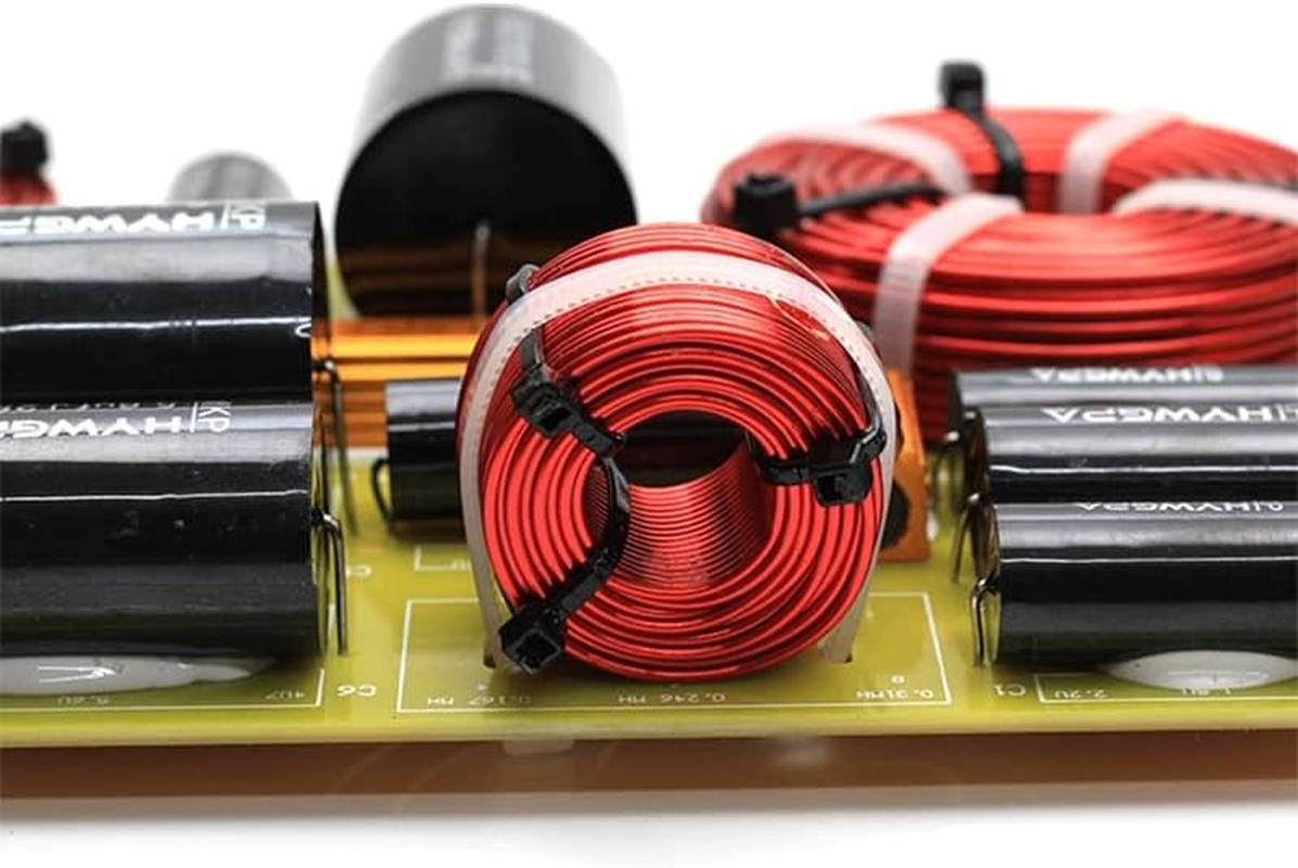 HOOCI 2PCS 200W 2-Way Audio Hifi Filter Circuit Board Stereo Speaker Crossover Filters Frequency Dividers 3200Hz 4/6/8 Ohm (Color : T6 W6) image number 5