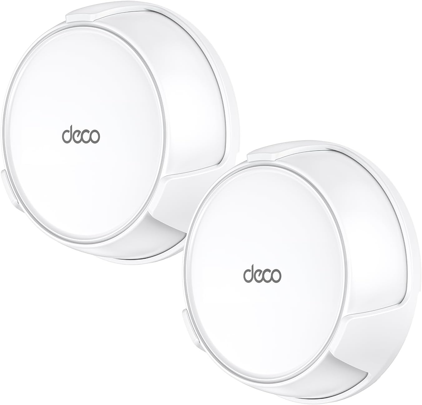 XLTTYWL Deco Wifi 7 Wall Mount Kit, Deco BE23/BE25/BE3600/BE5000 Router Mount Bracket Optimize Space&Cable Management for TP Decos 7 Dual-Band Wifi 7 Mesh Wi-Fi System (White, 3 Pack)