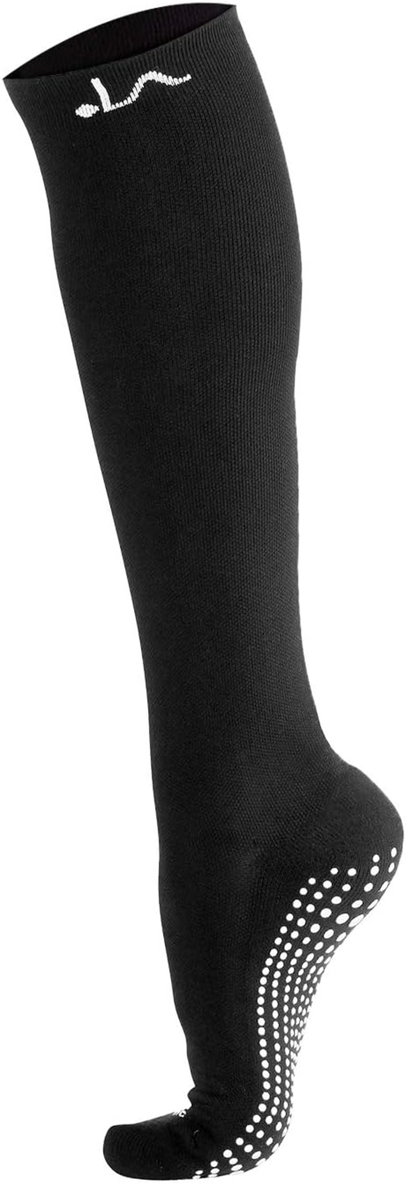 LA Active Non-Slip Compression Socks - 20-30Mmhg - Knee-High anti Skid Stockings for Women & Men