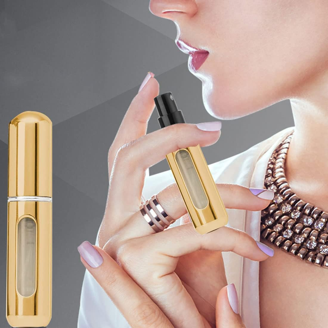 1PCS Perfume Atomiser Bottles 5Ml Refillable Spray Bottle,Mini Portable Perfume Travel Atomizer