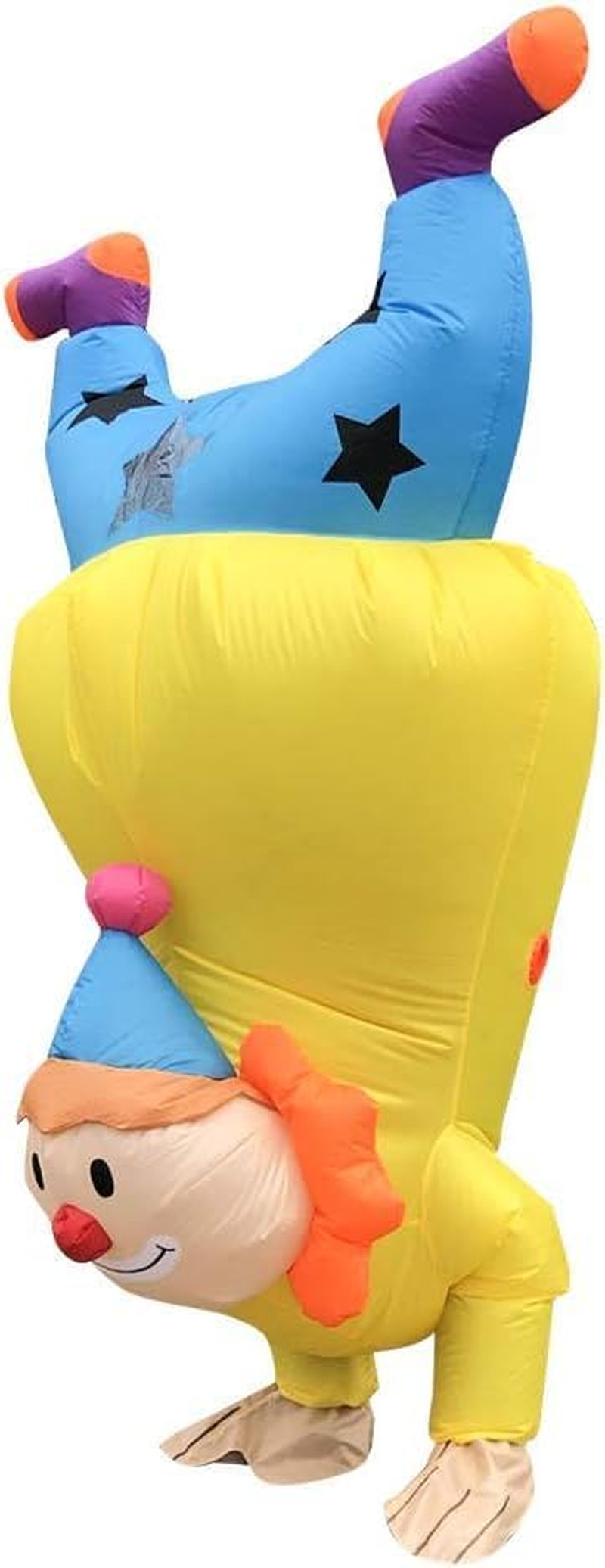 Adult Inflatable Clown Party Costume Blow up Costume Full Body Fun Halloween Costume Inflatable Suit for Chrismas Costume, Clothes Masquerade, Cosplay Easter Holiday Costumes image number 2