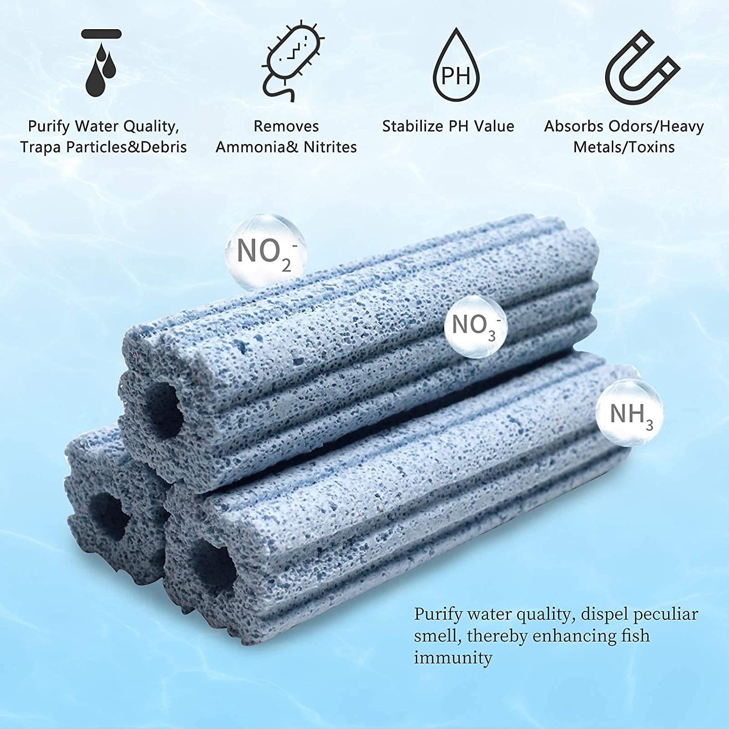 Boxtech Aquarium Filter Media, Porous Nano Media Filter Media for Sump Tank, Pond, Fish Tank (30 Pcs) image number 2