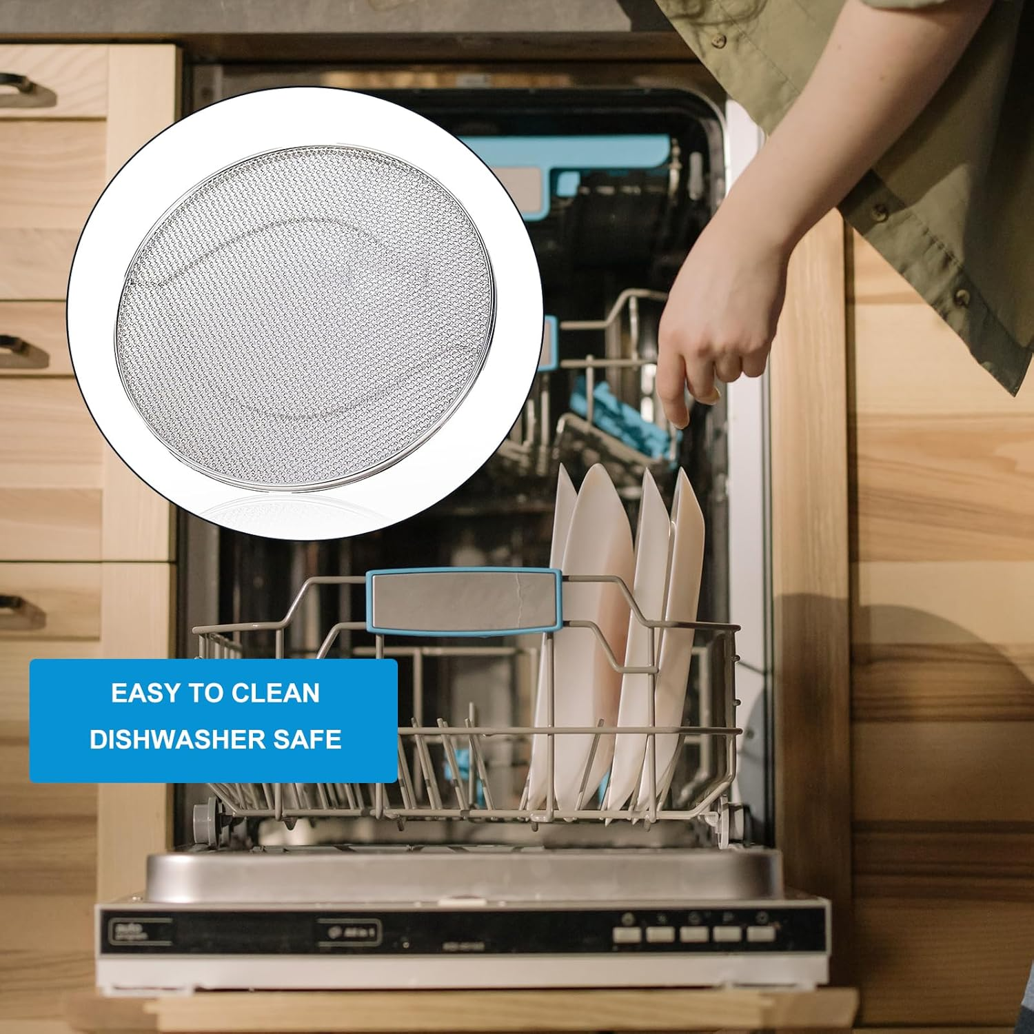 KINLYBO Replacement Splatter Shield for Ninja Foodi FG551 Air Fryer,Stainless Steel Splatter Screen Accessories for Ninja Foodi Smart XL 6-In-1 Indoor Grill, FG550, BG500A, DG551 image number 2