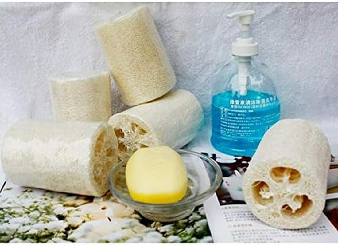 JPMD 3Pcs/Set Bath Body Shower Sponge Scrubber Natural Loofah Luffa Loofa Bathing Massage Body Sponge Scrubber image number 1