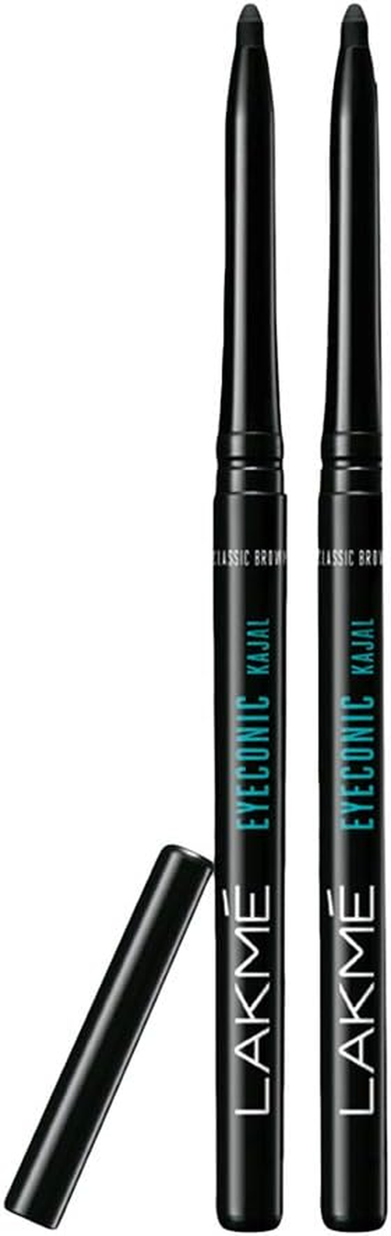 Lakme Eyeconic Kajal Twin Pack, Black, 0.35G with 0.35G image number 1