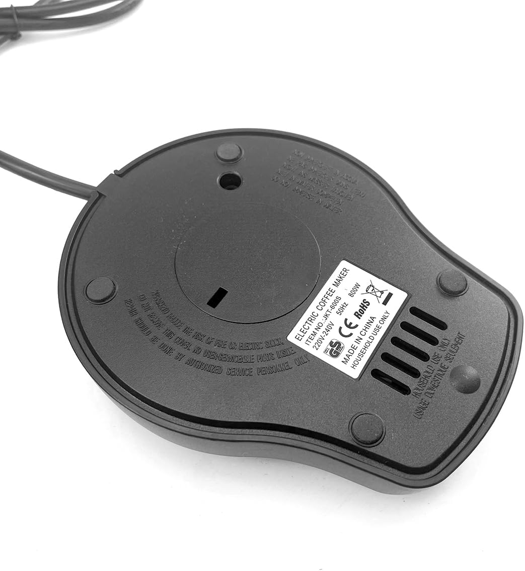 4 Cup Electric Turkish Coffee Pot - Stainless Steel Coffee Maker for Turkish, Arabic/Greek Coffee, Automatic Sensor, Anti-Overflow-Portable Coffee & Tea Machine for Home and Office (Black) - Red image number 3