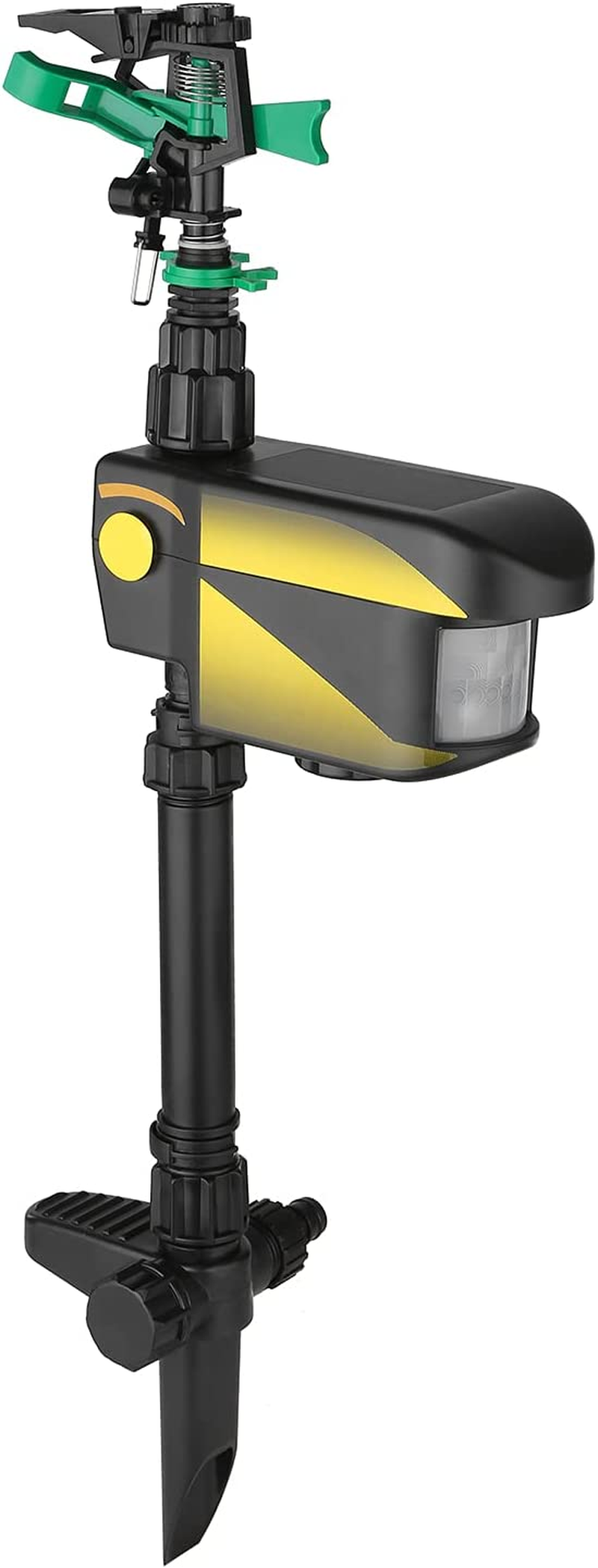 Solar Power Motion-Activated Sprinkler Animal Repeller with 3 Time Modes Adjustable Spray Angle & Sprinkle Distance for Garden Farm image number 4