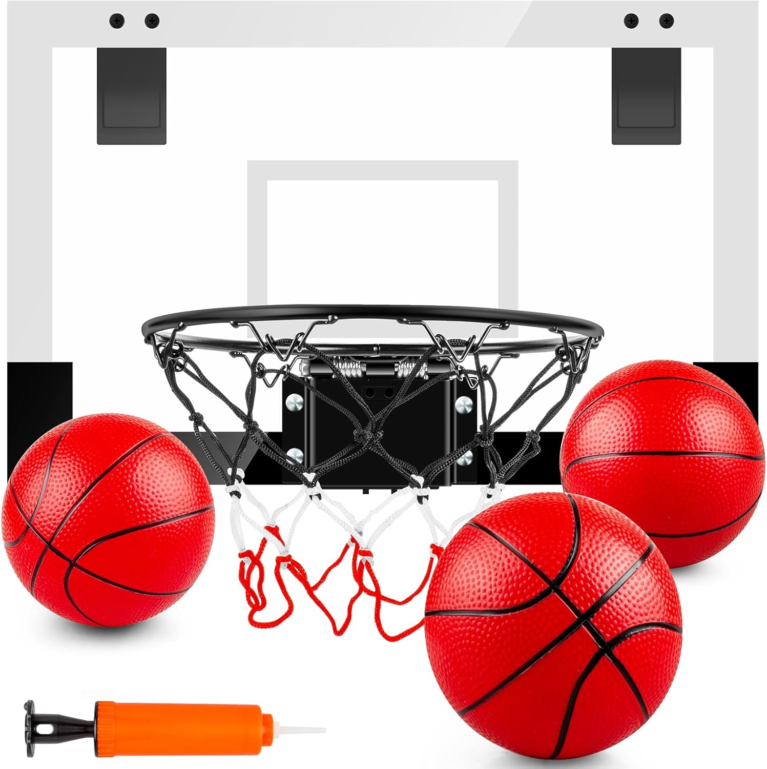 Indoor Basketball Hoop Sports Fan Backboards for Kids and Adults Door Room Basketball Hoop Mini Hoop with 3 Balls Basketball Toys for Boys Girls Adults