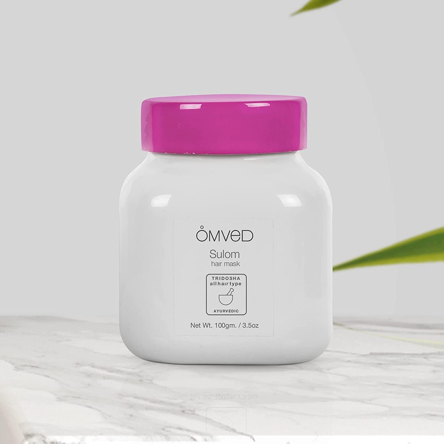 Omved Ayurvedic Sulom Hair Mask for Anti-Dandruff Scalp, 100G image number 1