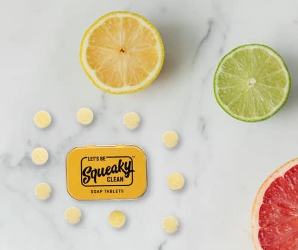 Squeakyclean Hand Made 30 Soap Tablets in Each Tin | Single Wash Hygiene Bar | Hand Soap Tablet | Convenient | Travel & Pocket Friendly | Combo of 3 Flavours image number 2