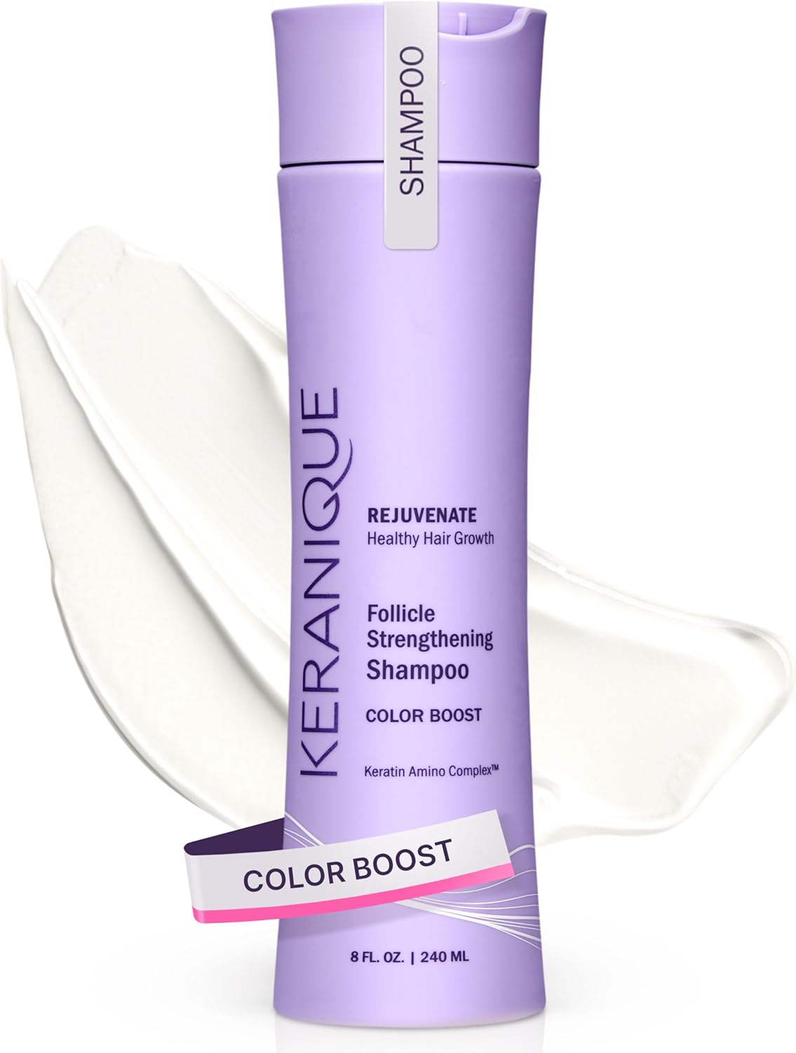 (1 Pack) - Keranique Colour Boost Scalp Revitalising Shampoo, 240Ml - Keratin Amino Complex, Sulphate, Dyes and Parabens Free - Protects Colour, Prevent Fade and Dry-Out, Strengthens Hair image number 6