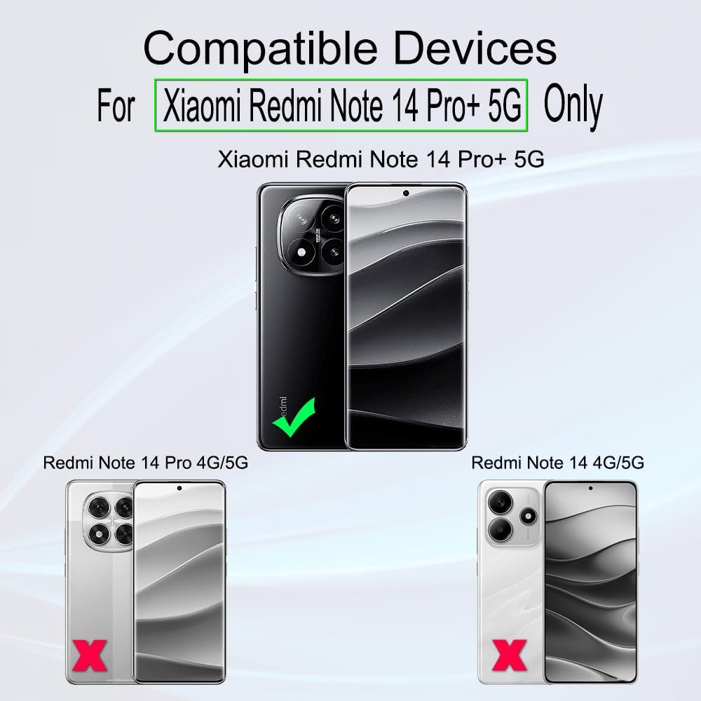 Ibywind 2 Pcs Screen Protector for Xiaomi Redmi Note 14 Pro+/Redmi Note 14 Pro plus 5G 6.67",Flexible TPU Film,With 1 Piece of Camera Lens Protector,1 Piece of Back Film[Easy to Install,High Clear] image number 4
