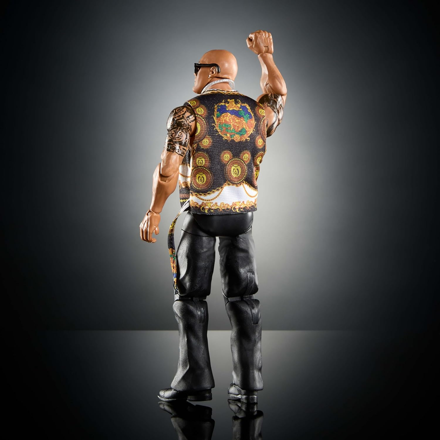 Mattel WWE Elite Action Figure & Accessories, Series #115 6-Inch Collectible the Rock with 25 Articulation Points & Swappable Hands image number 4