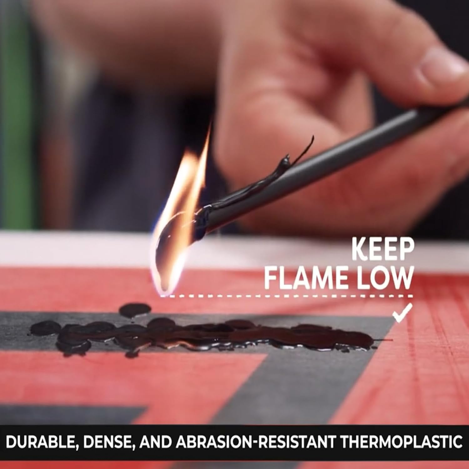 XCMAN Alpine Freeride Snowboard Ski Base Ptex Base Repair Kit:5 Ptex,Metal Scraper,Sanding Sponge image number 5