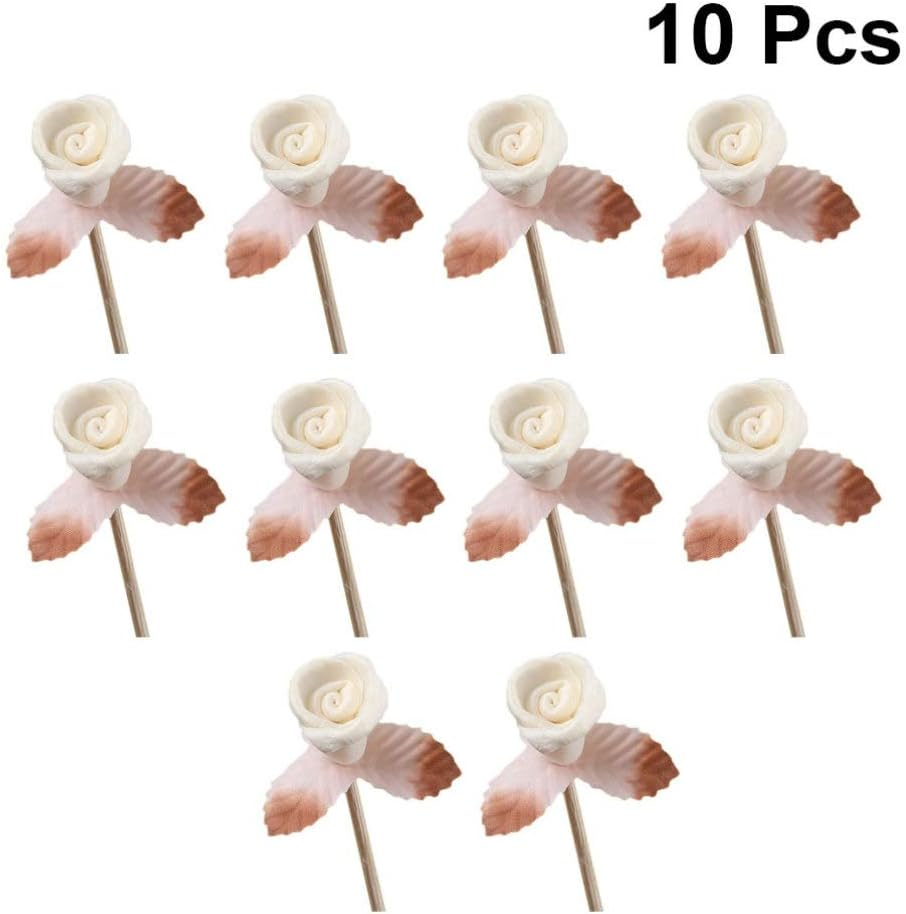 FOMIYES 10 Pcs Essential Oil Sticks Rose Flower Rattan Reed Wood Rattan Reed Stick Halloween Party Decorations Oil Duffuser Stick Diffuser Essential Oil Reeds Wooden Accessories Refill image number 3