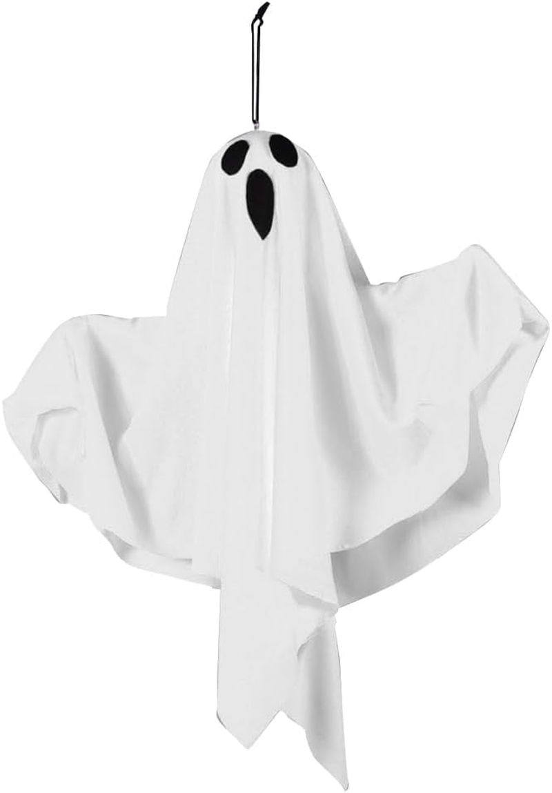 Generic Spooky Ghost Halloween Decor IP65 Waterproof Halloween LED Hanging Ghost Light Halloween Glowing White Ghost for Halloween Garden Home Decor image number 6