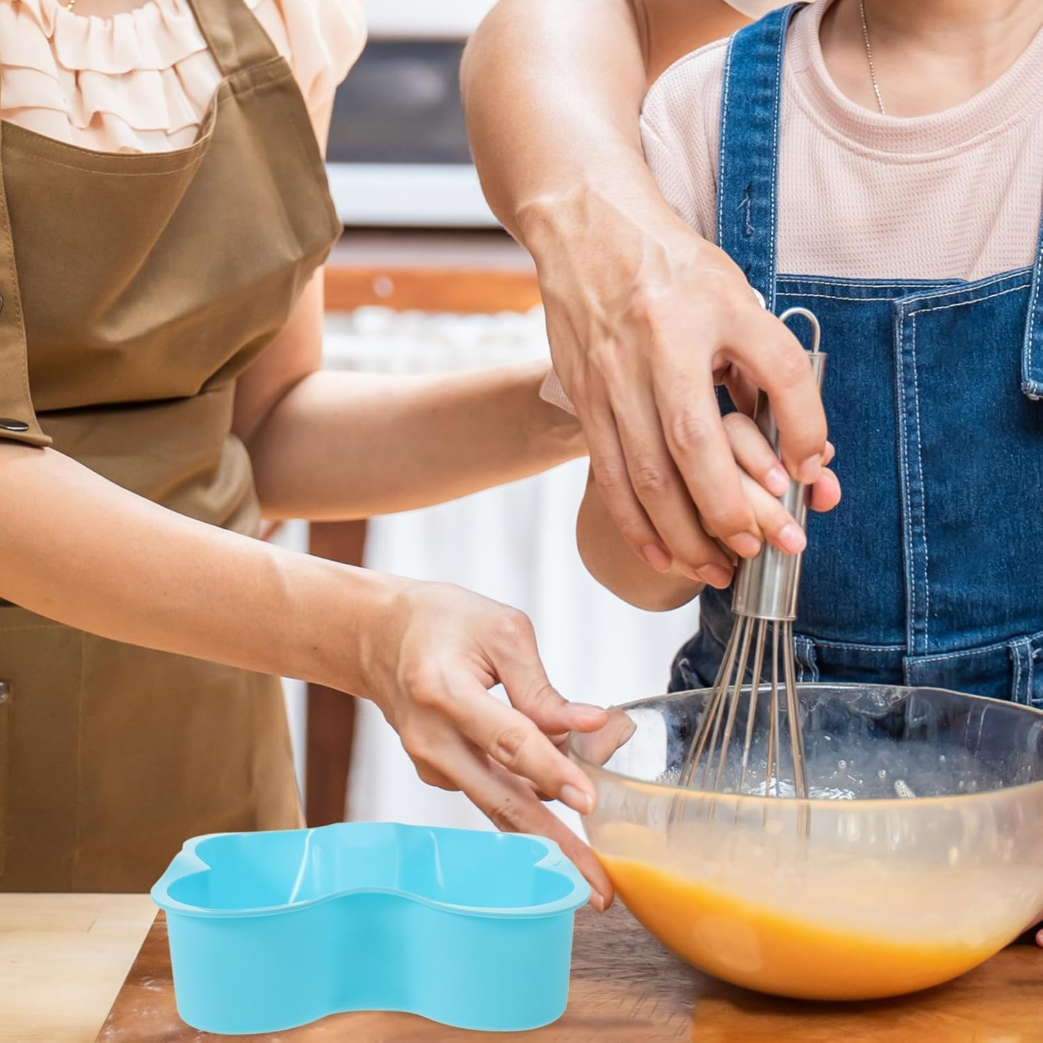 BEANPRECOY 2 Pcs Dog Bone Shaped Silicone Cake Mold - Large Baking Pan for Birthday Cakes, Muffins, Loaf Bread, Toast, Mousse image number 3