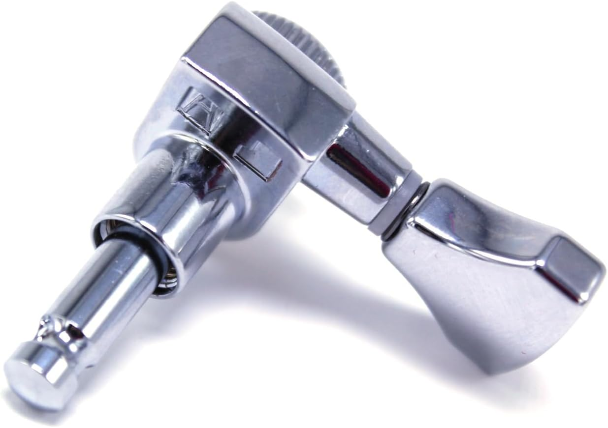 Hipshot 6GLO Grip-Lock Locking Guitar Tuning Machines 3+3 Chrome image number 1
