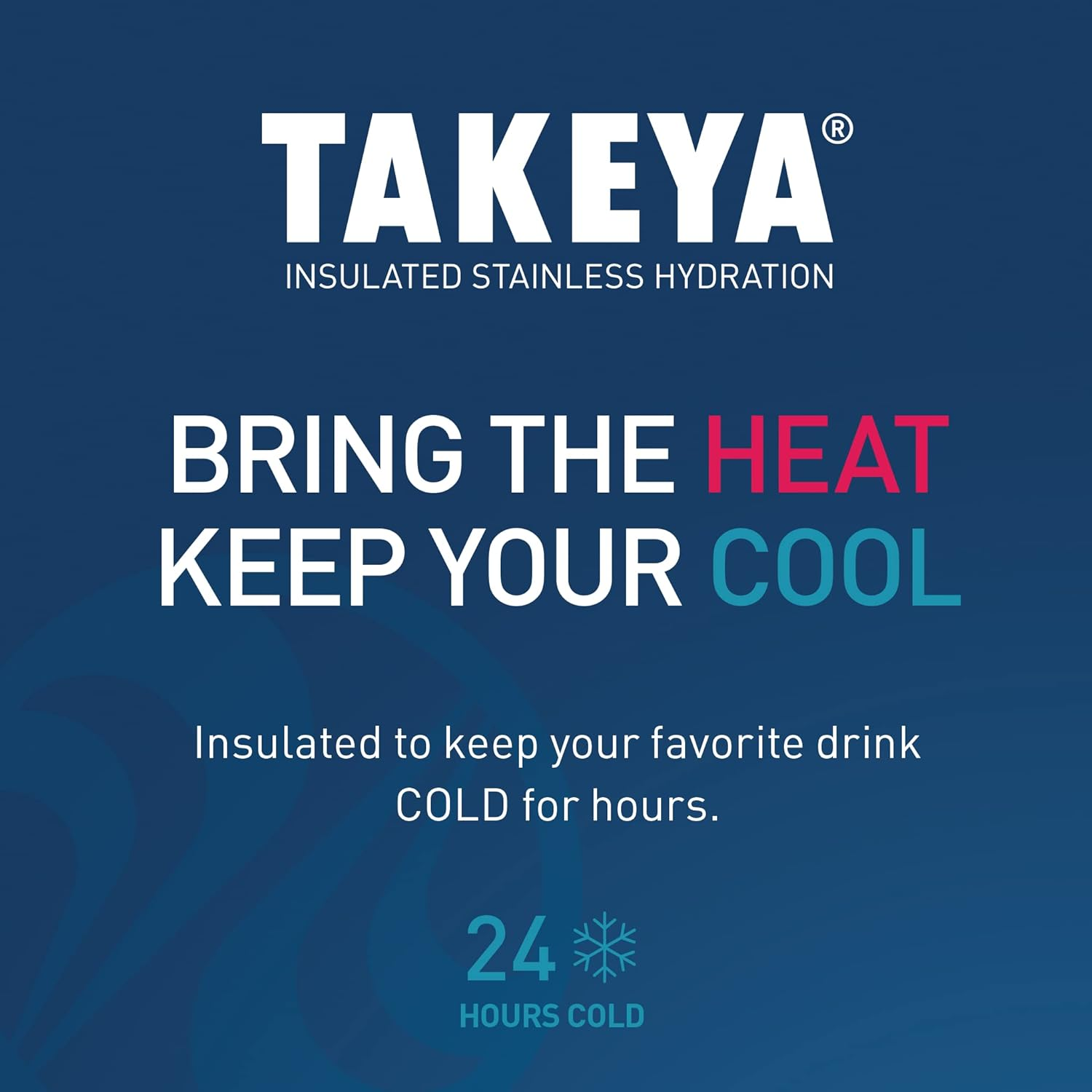 Takeya 885395503141 Actives Kids Insulated Stainless Steel Bottle, Straw Lid Sail Blue/Atlantic 14Oz