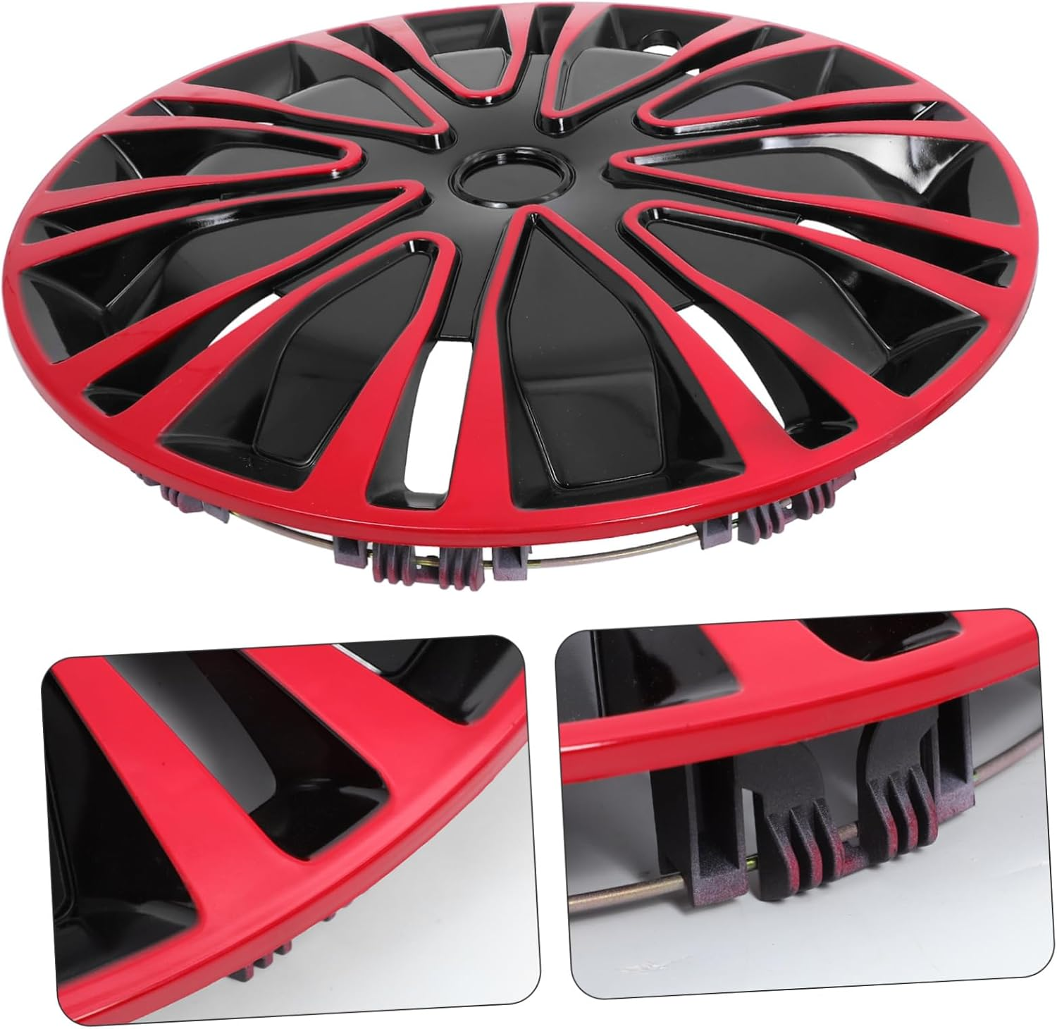 BELLIFFY 14-Inch Universal Wheel Hub Caps Two-Tone Decorative Hubcap Covers for Car SUV Truck Wheel Rim Protection image number 3