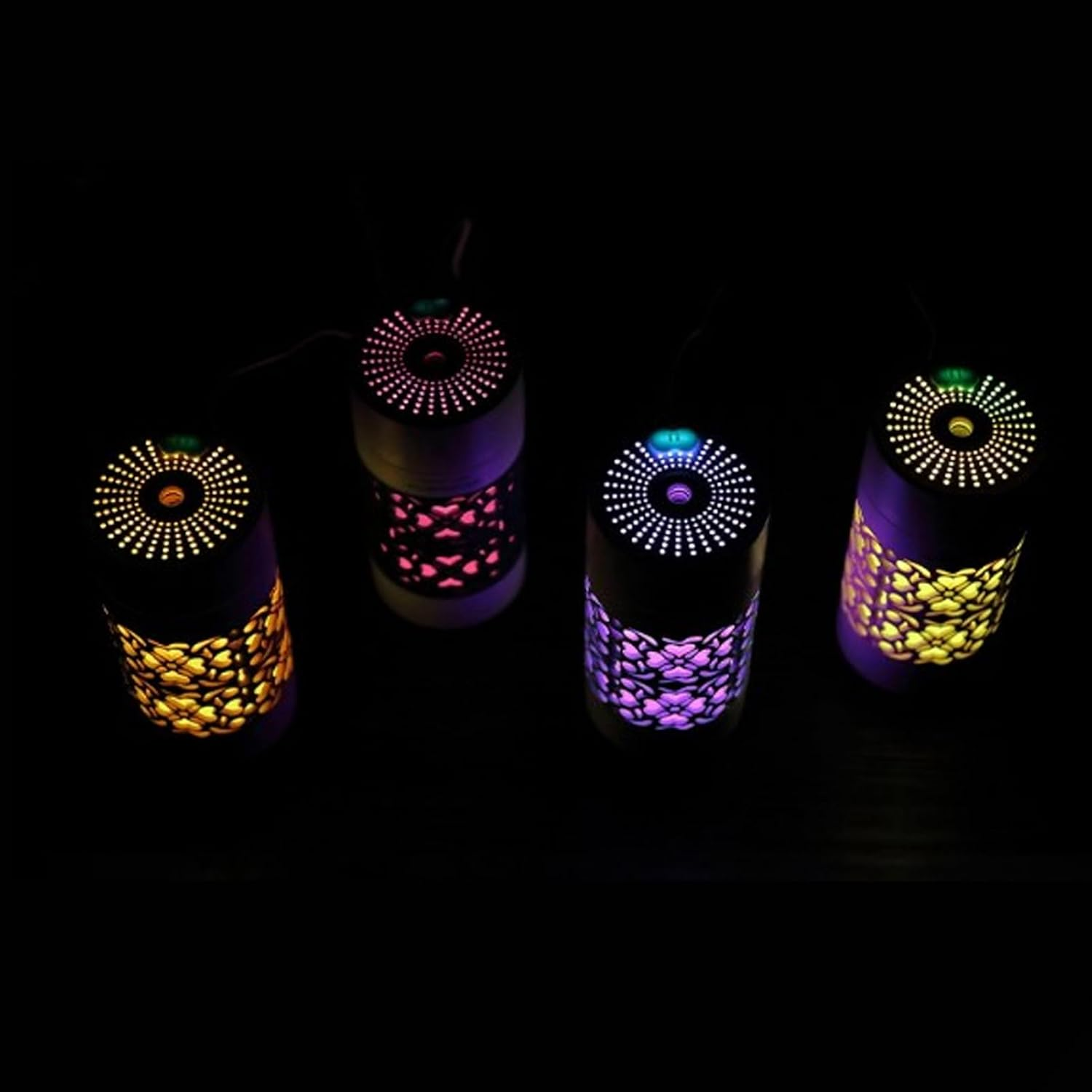 Car Mist Humidifier, Quiet 250ML Mini Car Diffuser Humidifier Large Spray Volume for Desktop (Light Blue) - Light Blue image number 4