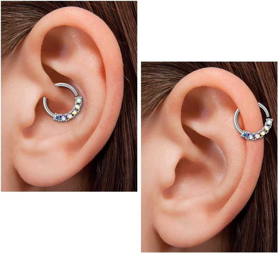 Mayhoop 20G Stainless Steel Nose Rings Hoop L Shape Nose Studs Nose Screw Bone Silver Rose Gold Black Rainbow Pack for Women Men 28Pcs