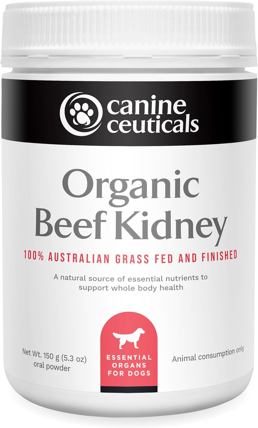 Canineceuticals - Organic Beef Kidney &ndash; Nutrient-Dense Organ Meat for Dogs &ndash; Support Detox, Thyroid & Immune Function &ndash; High in Selenium, DAO & B Vitamins &ndash; No Fillers or Additives image number 1
