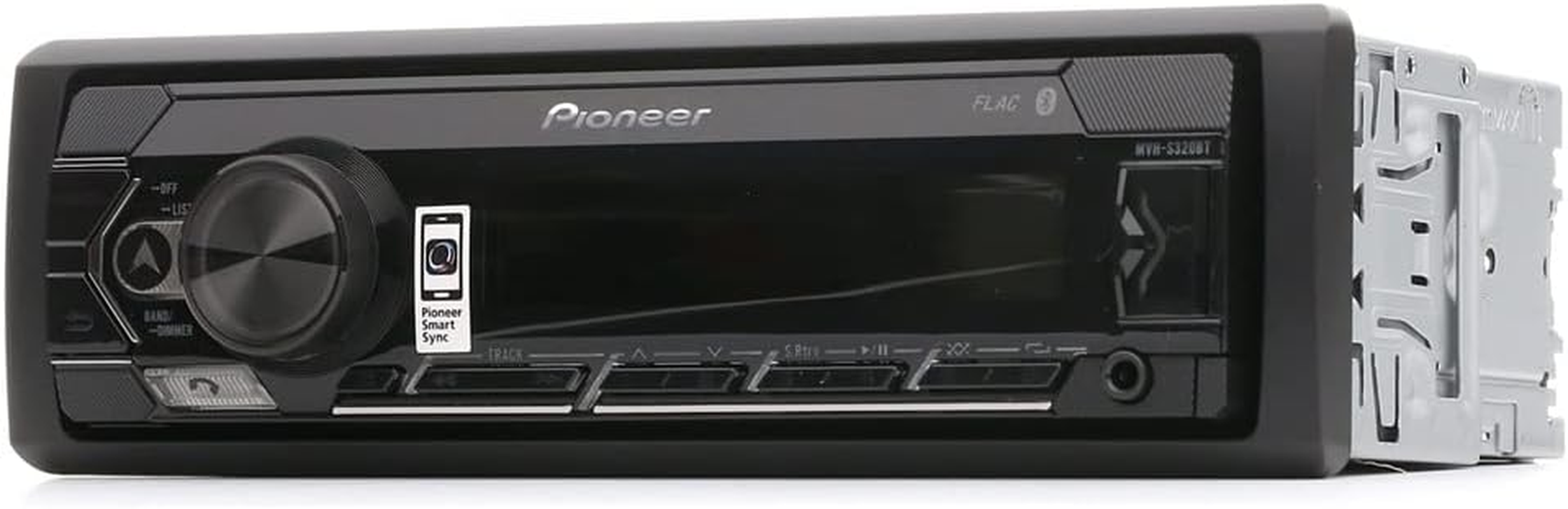 Pioneer MVH-S120UB 1-DIN Receiver with Red Illumination, USB and Compatible with Android Devices.