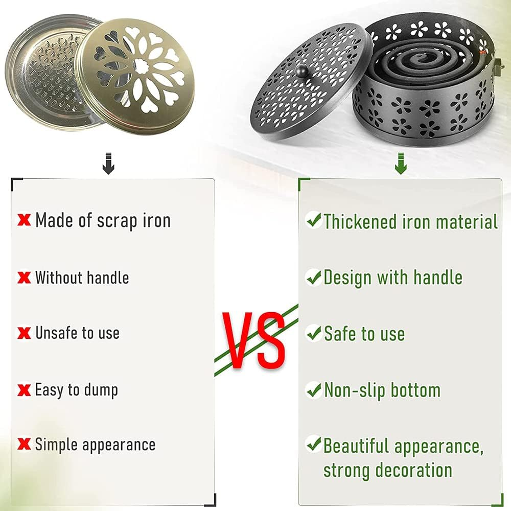 Metal Mosquito Mozzie Coil Holder Burner Repellant Home Garden Decor Outdoor image number 6