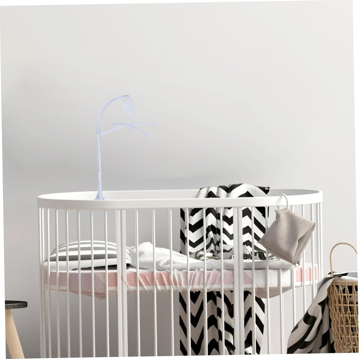 Adjustable Mobile Arm with Secure Clamp Versatile Crib Bell Bracket with Easy Installation for Hanging Mobiles Various Crib image number 2