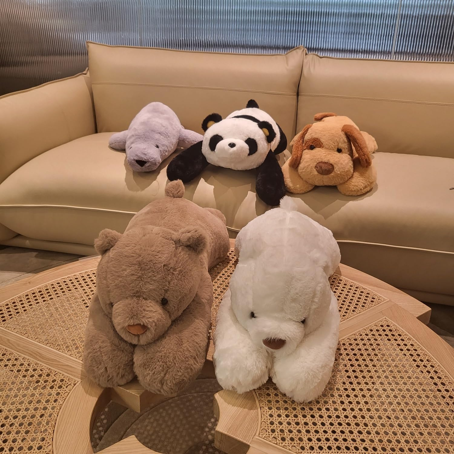 4Lbs Bear Weighted Stuffed Animals, 24 Inch Weighted Plush Stuffed Animals for Adults, Cute Soft Weighted Plush Throw Animal Pillow Toy, Birthday Gifts for Adults Kids