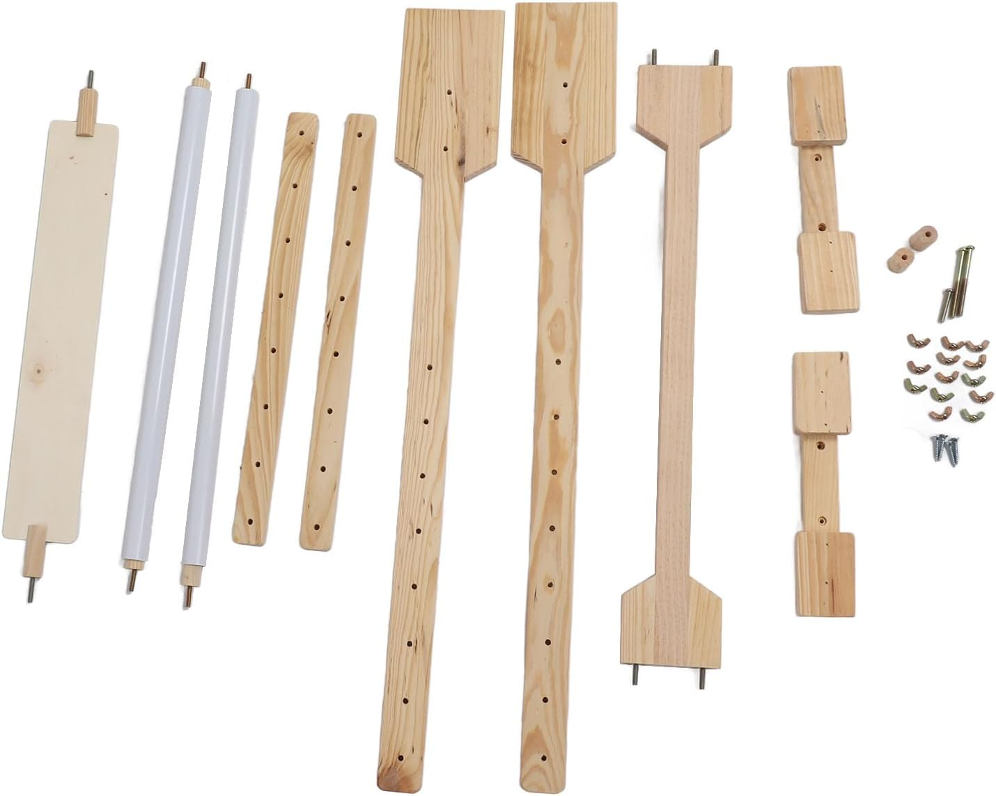 Adjustable Cross Stitch Frame, Wooden Cross Stitch Embroidery Stand with Scroll Frame, 360 Degrees Rotation DIY Floor Stand for Embroidery Quilting Tapestry Needlecrafts