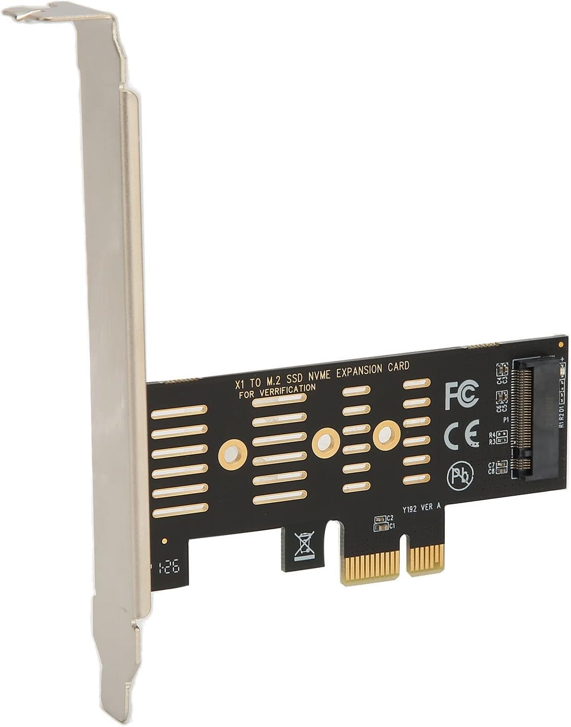 NVME M.2 Pcie X1 Adapter Card Easy for Compatible with Pcie 4.0 3.0 2.0 SSD, Stable PCB Material for Long-Term Use, for PC Desktop image number 6