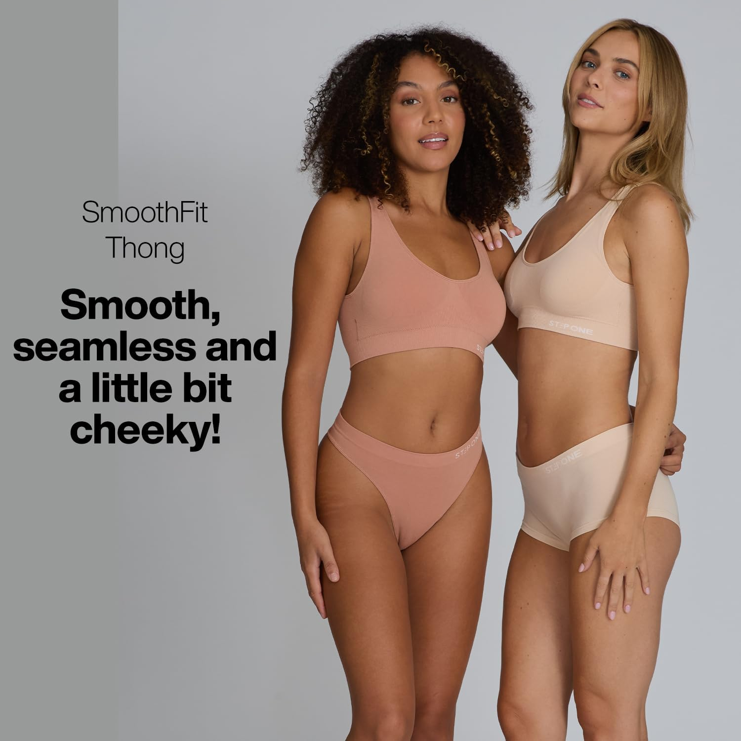 STEP ONE Smoothfit Seamless Thong for Women. Ultra-Soft, Breathable Bamboo Moisture Wicking Underwear Women, No VPL, Hypoallergenic, Everyday Comfort Thong image number 7