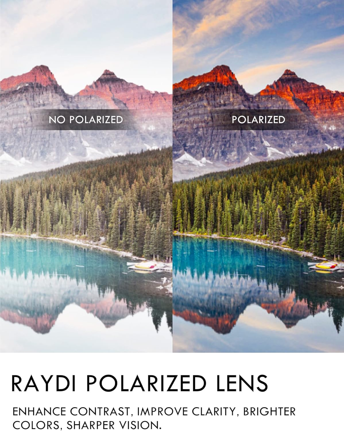 Raydi Polycarbonate Replacement Lenses & Nosepads for Oakley Ridgeline OO9419 Sunglasses