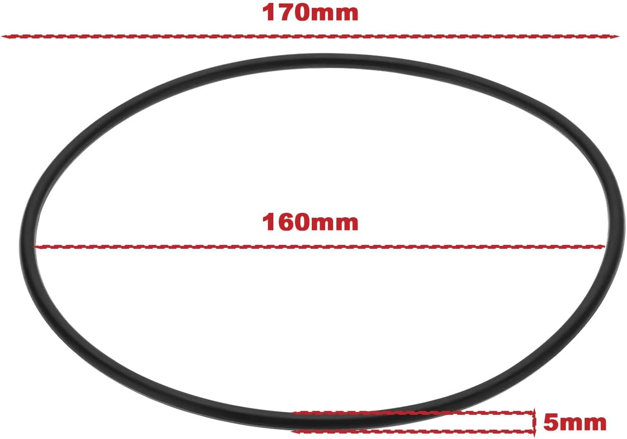 VGOL 2Pcs Fish Tank Motor Top Cover Filter Rubber O-Ring Sealing Gasket Outer Diameter 170Mm Thickness 5Mm A20038 Compatible with Fluval 104 105 204 205 106 206 image number 4