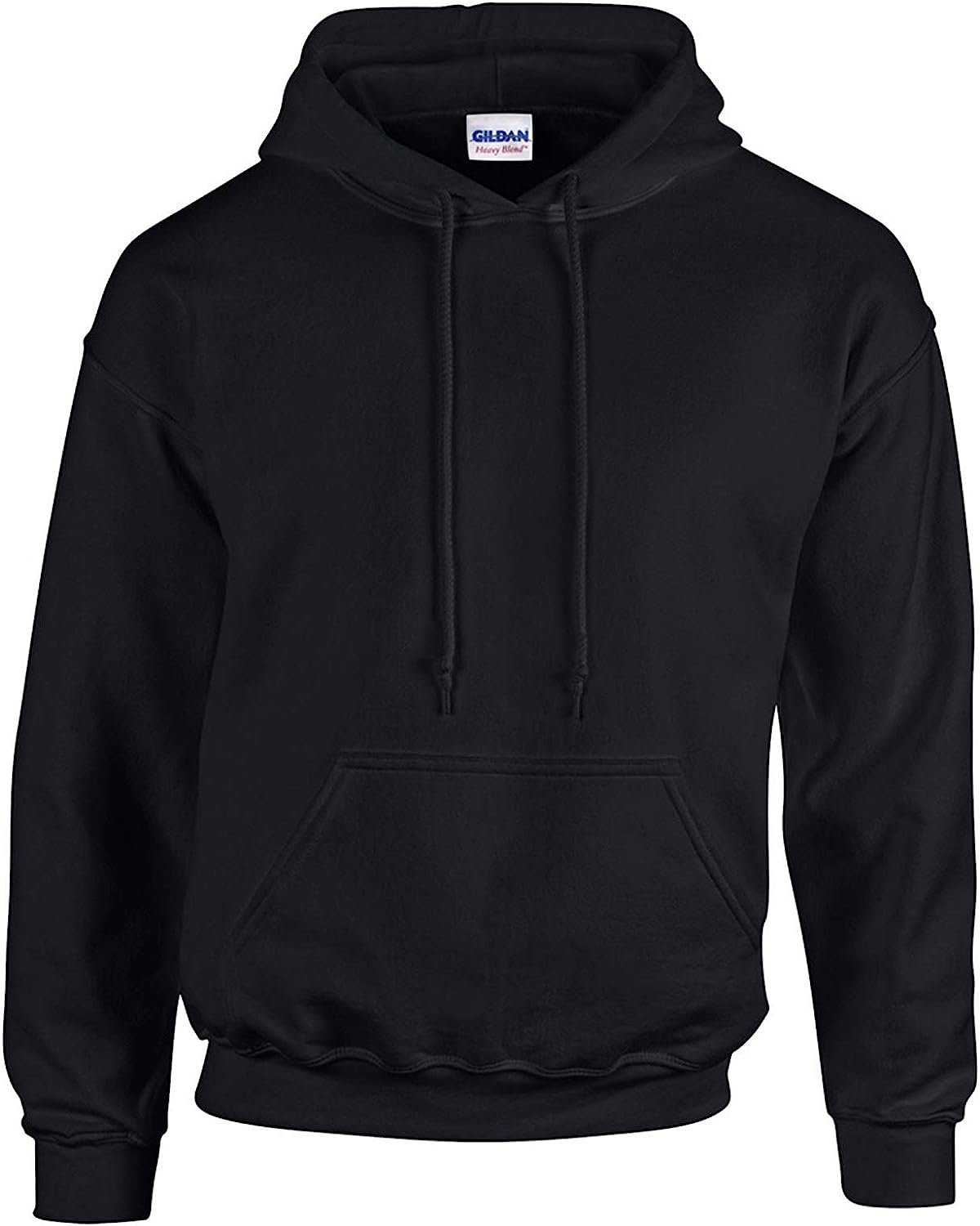 Gildan Black Hoodie Heavy Blend Blank Plain Hooded Sweat Sweater Big Mens S -5XL (2XL)