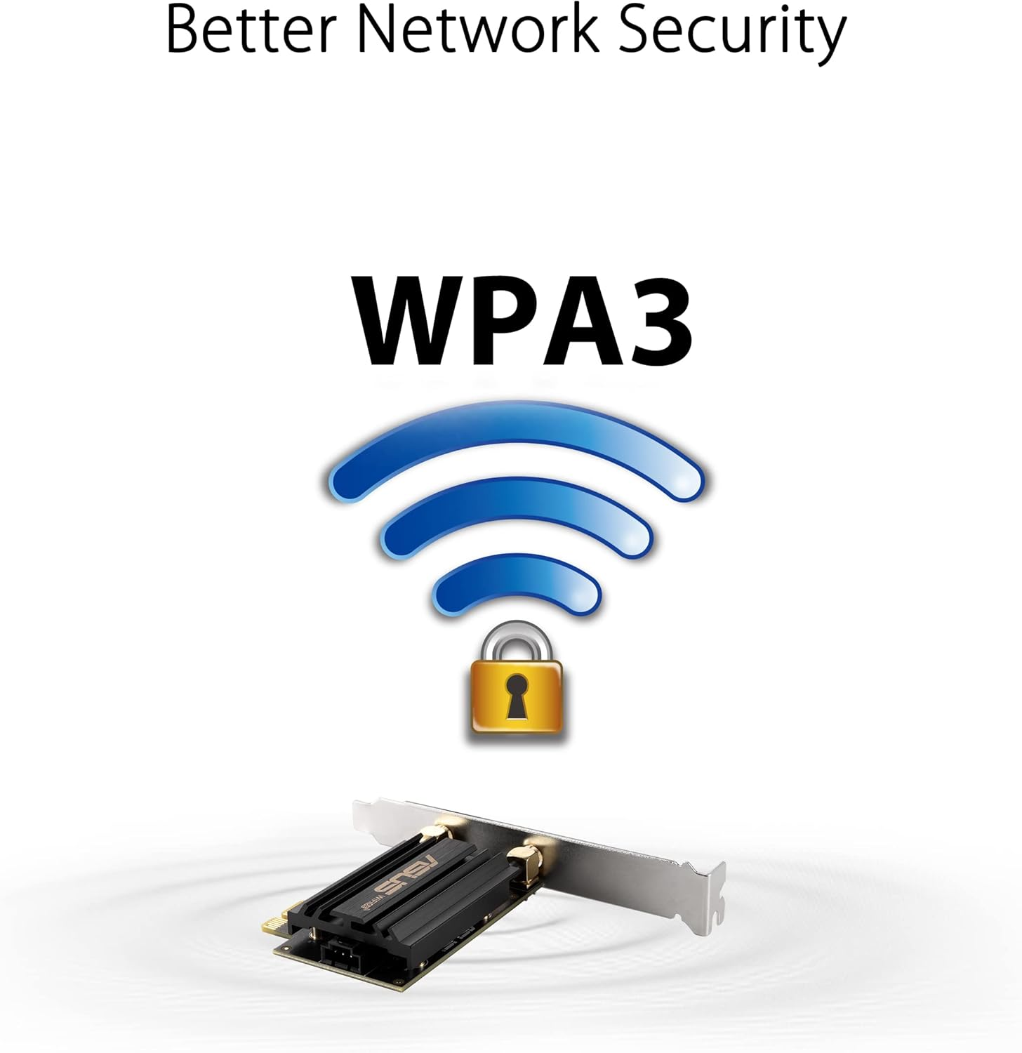 ASUS Wifi 6E + Bluetooth 5.2 PCI-E Expansion Card (PCE-AXE58BT) - Supports 6Ghz Band, WPA3, 160Mhz, WPA3 Network Security, OFDMA and MU-MIMO, External Antenna, Magnetic Base, Ultra Low Latency image number 4