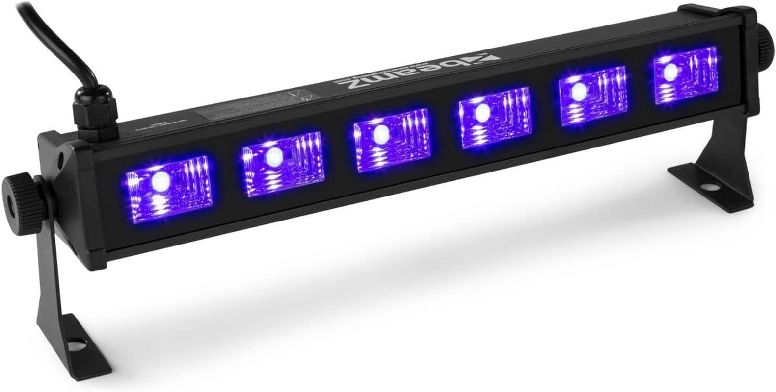 Beamz BUV63 LED UV Light Bar Strip DJ Party Ultra Violet Black Light Glow Effects 6X3W image number 2