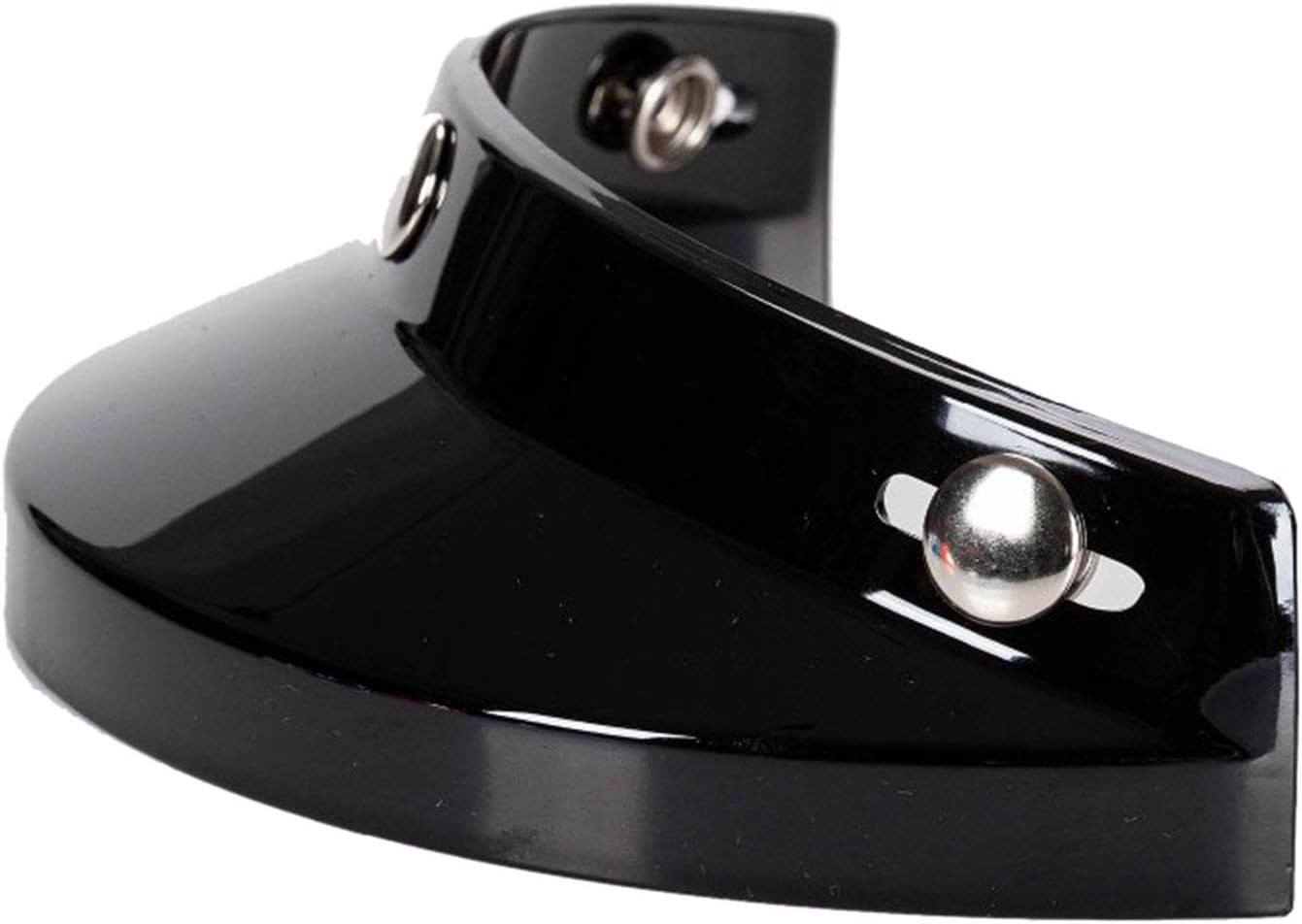 Generic Retro Helmet Visor, 3 Snap for 3/4 Helmets Accessories Parts Direct Replaces, Black image number 6