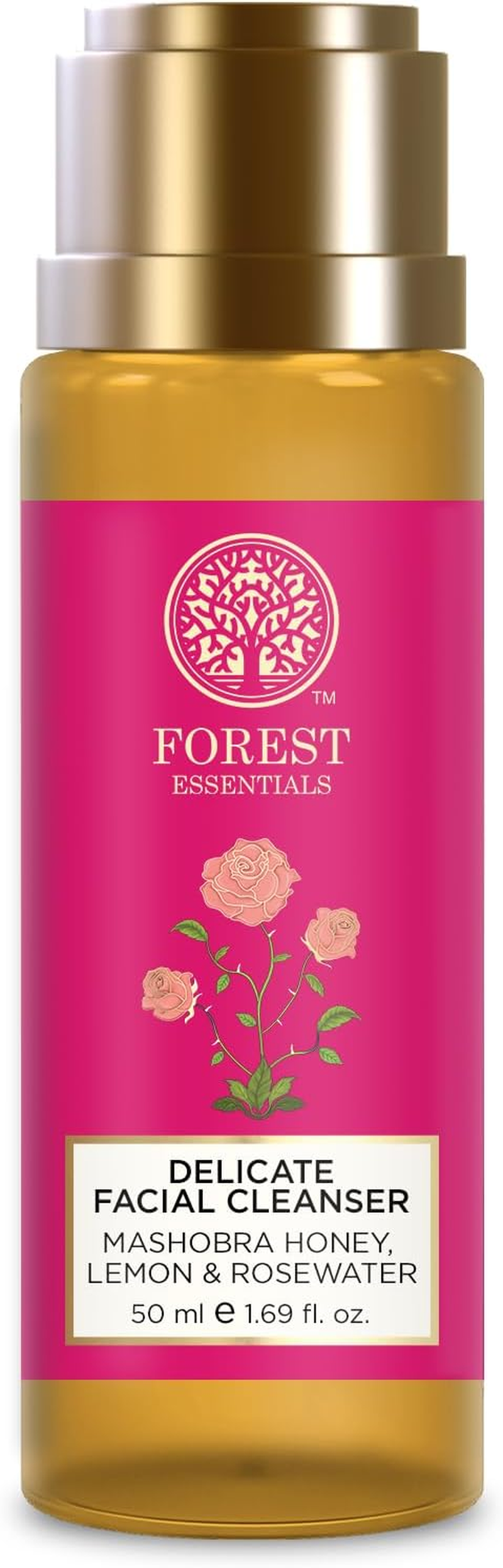 Forest Essentials Travel Size Facial Cleanser Rosewater, Honey Lemon, 50Ml image number 1