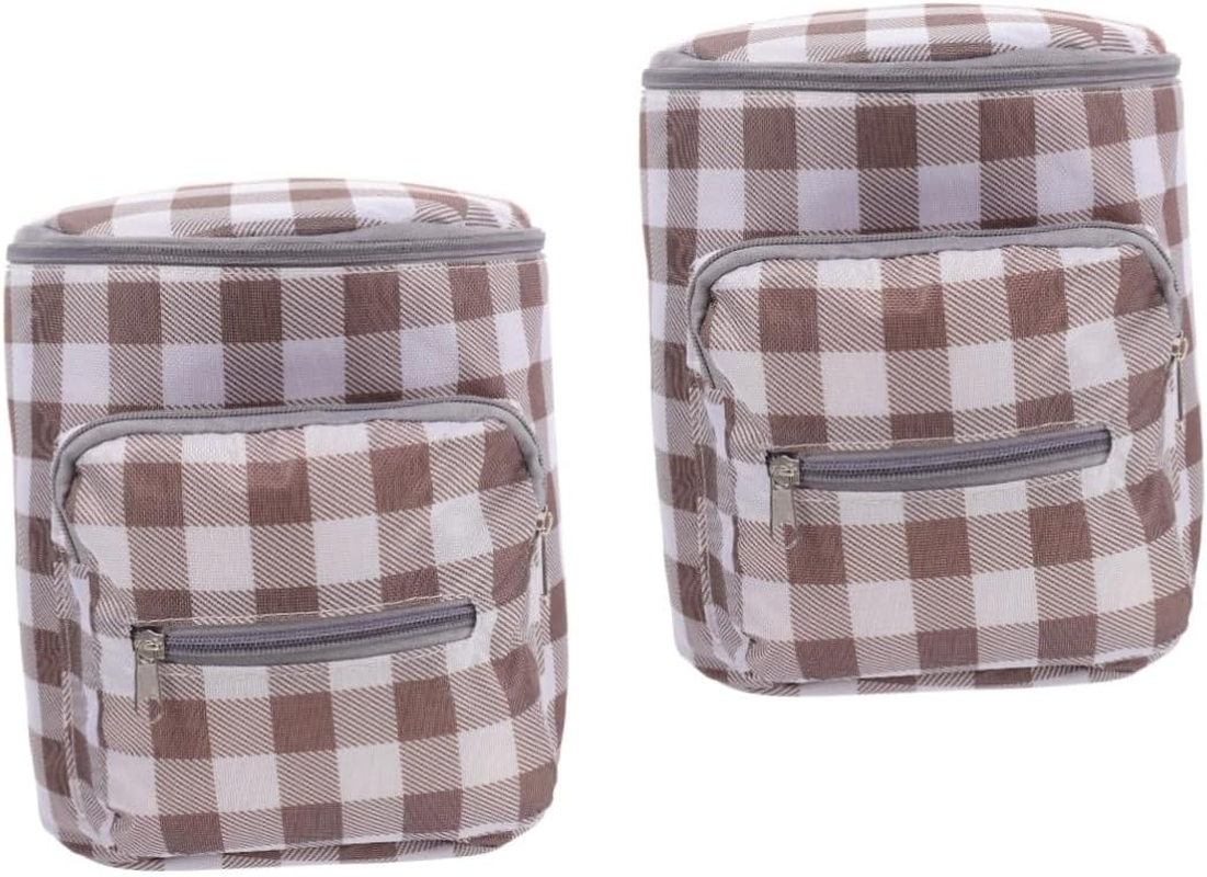 2Pcs Portable Nursery Bag for Newborns Diaper Bag Bottles Storage Mom Women for Travel and Daily Use image number 1