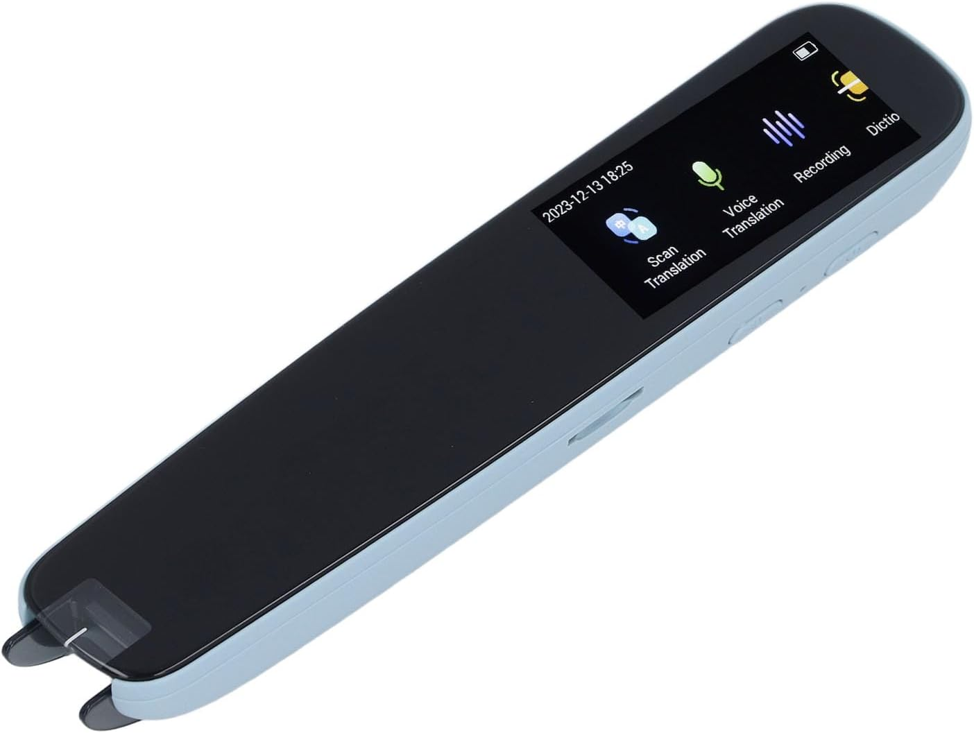Scan Reader Pen, Recording Function Supported ABS Shell Multifunctional Wide Application Massive English Word Thesaurus Smart Voice Translator Pen for Homework (Blue) image number 5