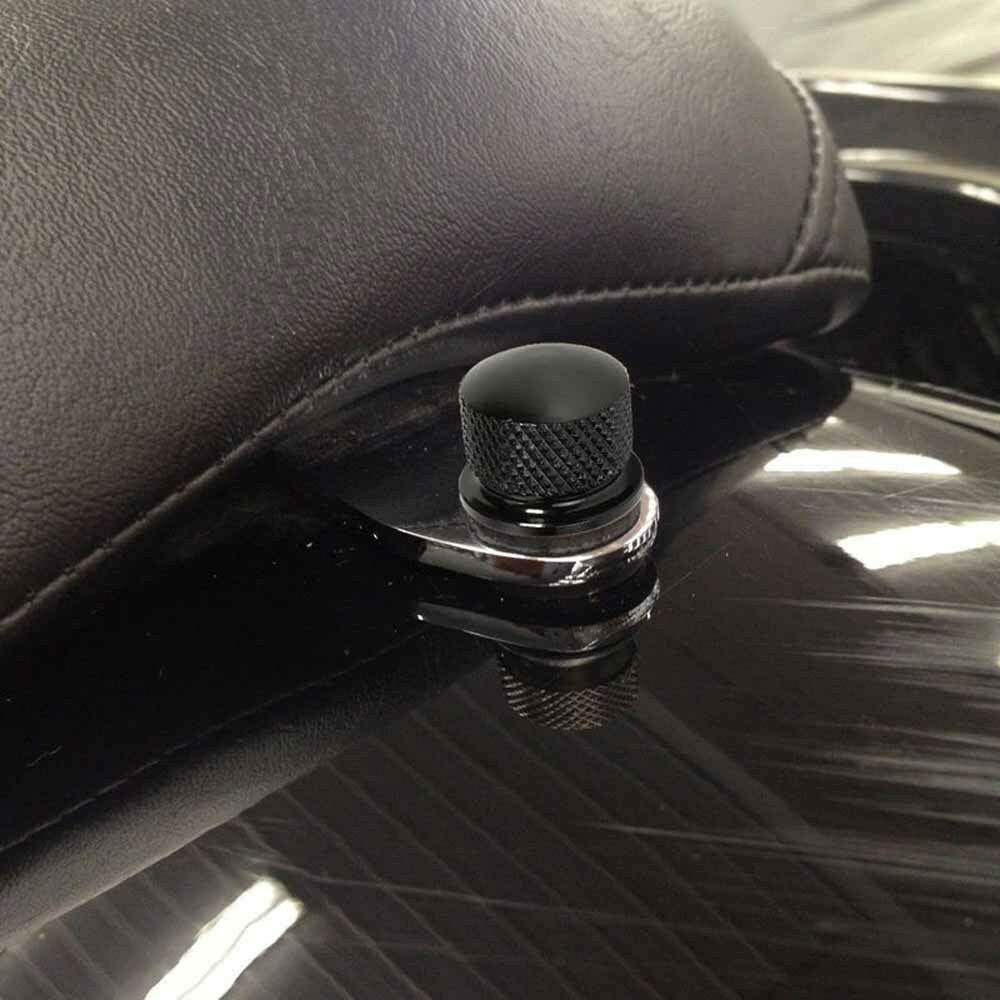 Chrome Aluminium Billet Motorcycle Seat Bolt - Black Rear Screw for Motorcycle Seat image number 5