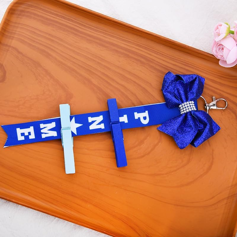 Pin Me Ribbon for Cheer Bag Backpack Cheer Stuff for Girls Daughter Birthday Graduation Gifts for Niece Cheerleader Keychains image number 5