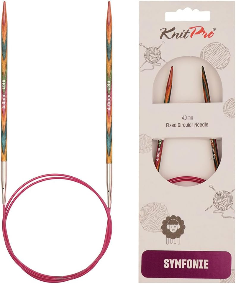 Knitpro 80 Cm X 4 Mm Symfonie Fixed Circular Needles, Multi-Color - 3.75Mm image number 3