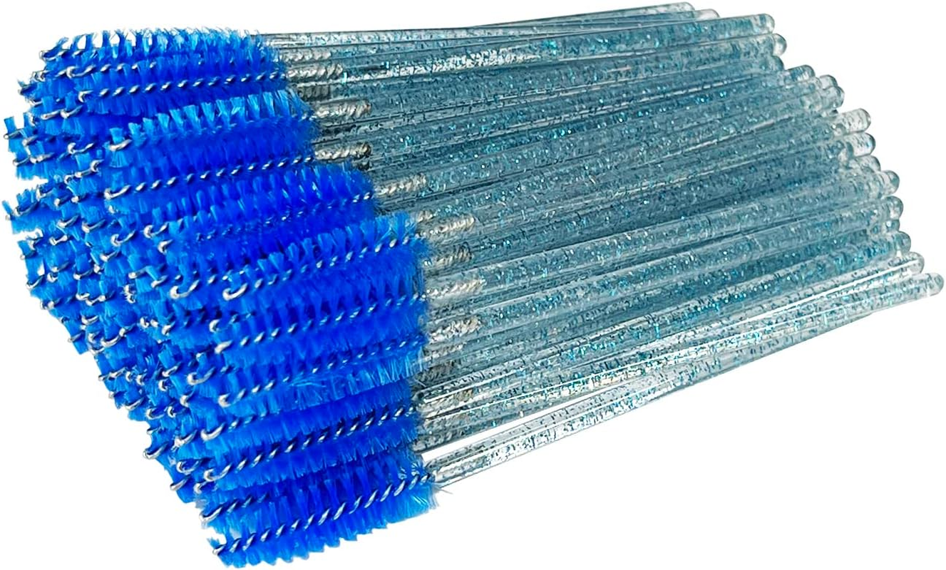 100Pcs Disposable Eyelash Brushes Mascara Wands Eyebrow Brush Makeup Brush Tool (Black)