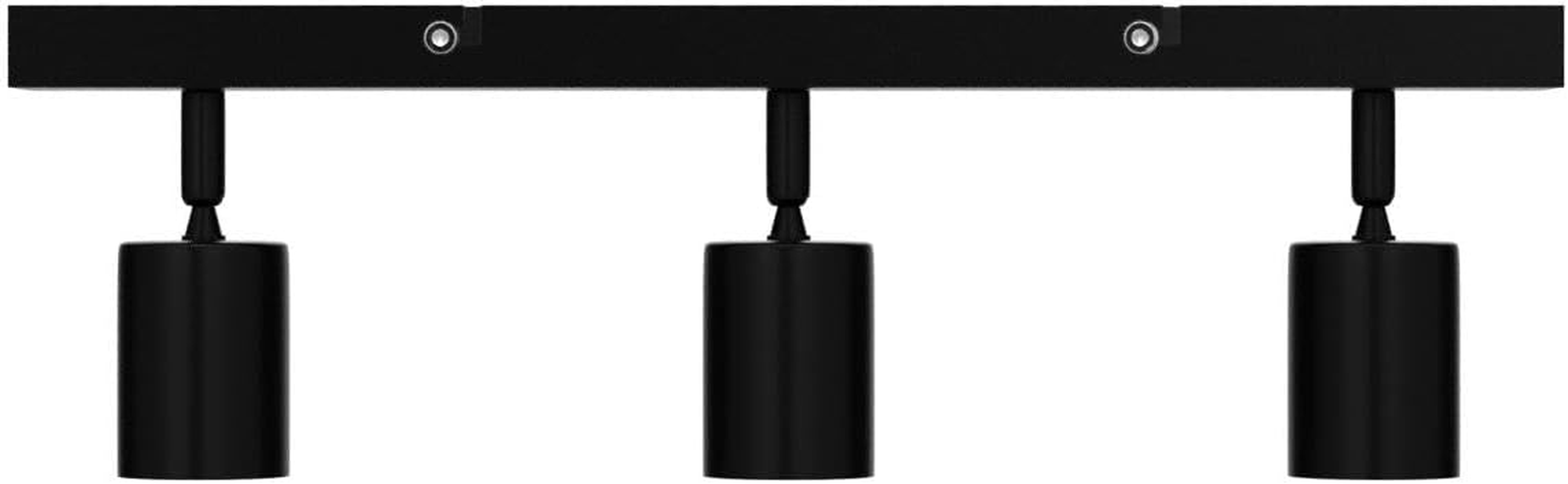 Dehobo Adjustable Ceiling Spotlights, Black Spotlight Ceiling Light with GU10 Socket, Modern Spotlight Rails and Rails, without Bulbs, 3 Spotlights for Kitchen, Bedroom, Living Room, Hallway, Dining image number 3