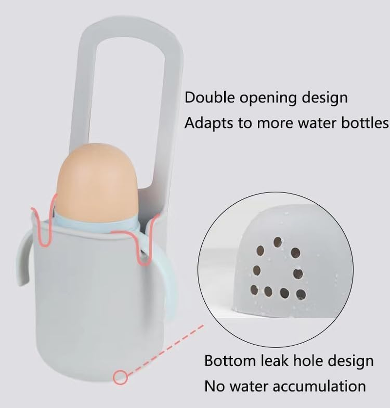 THJOPOKEEL Universal Stroller Cup Holder Bottle Holder Silicone Phone Holder Organizer for Stroller Bike Treadmill Walker Boats Silicone image number 4