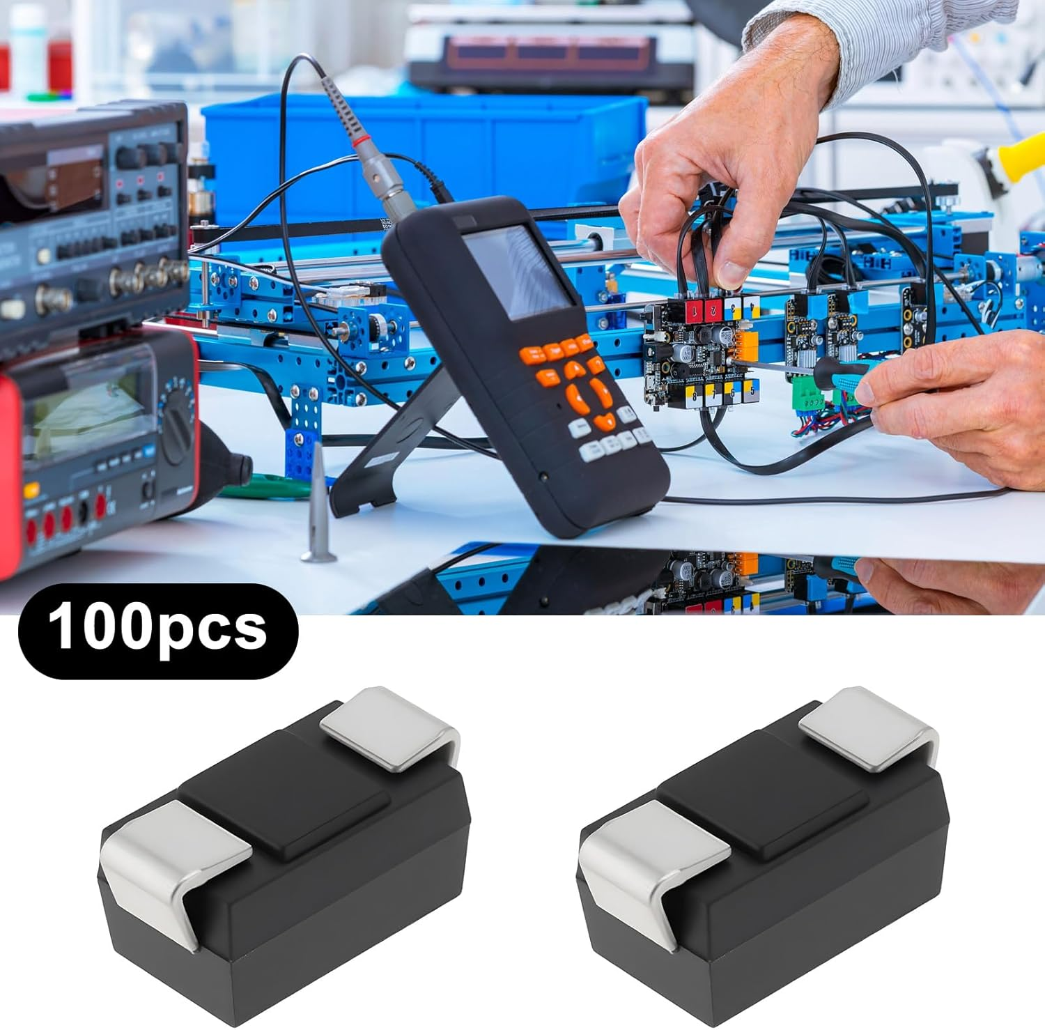 VGOL 100Pcs SMD SMAJ5.0A TVS Diodes Unidirectional Channel 400 Watt 5 Volt for Automotive Electronics Instrumentation image number 5